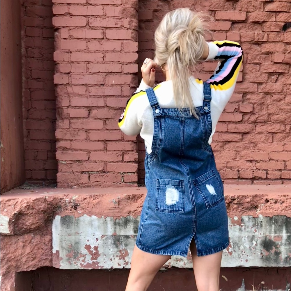 Reversible Denim Overall Dress - Picture 4 of 5